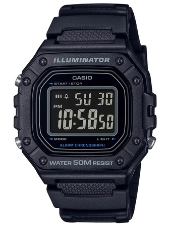 ZEGAREK MĘSKI CASIO W-218H-1B + BOX