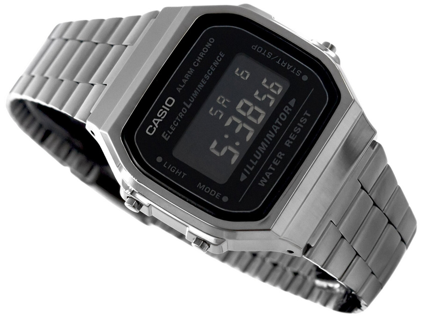 ZEGAREK MĘSKI CASIO A168WGG-1BDF (zd088d) - KLASYKA + BOX