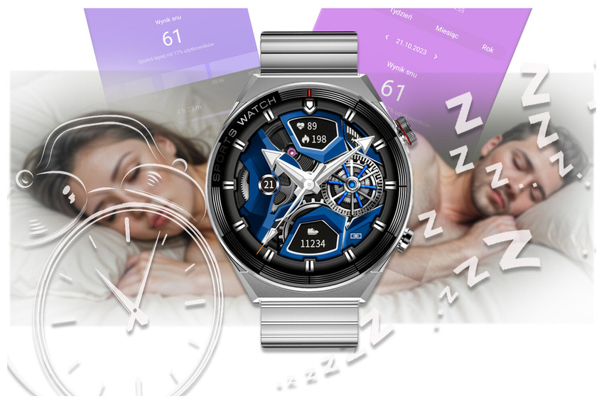 Rubicon RNCE99 MEN'S SMARTWATCH - CALL MAKING, WIRELESS CHARGING (sr046a)