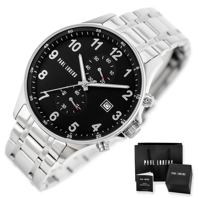PAUL LORENS MALE WATCH - PL20002B-1C1 (zg383d) + BOX