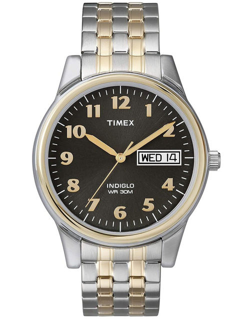 TIMEX Charles Two-Tone Men's Watch T26481 INDIGLO + BOX