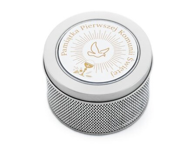 Prezentowe pudełko na zegarek - PUSZKA PAMIĄTKA PIERWSZEJ KOMUNII