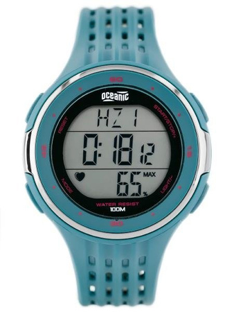 OCEANIC OC-103-04 MEN'S WATCH - PULSOMETER + BIRTH BELT - WR100 (ze012c)