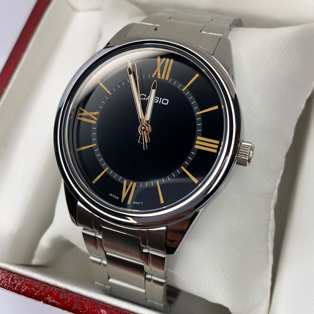 CASIO MEN'S WATCH MTP-V005D-1B5 + BOX