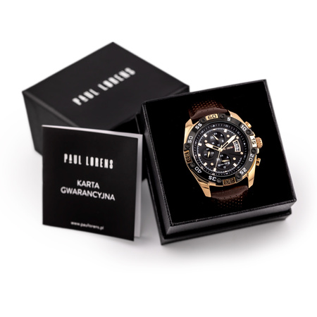PAUL LORENS MALE WATCH -PL8754A5-1B1 (zg375d) + BOX