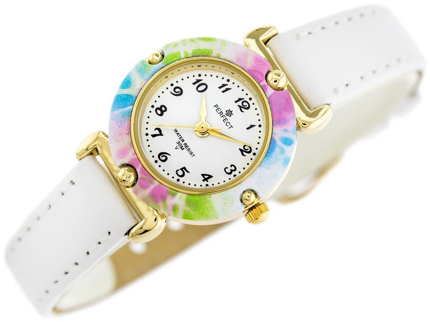 PERFECT LP152-05 CHILDREN'S WATCH - communion - white (zp811b)