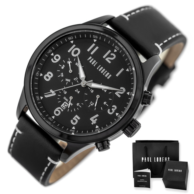 PAUL LORENS MALE WATCH - PL20011A-1A5 (zg378c) + BOX