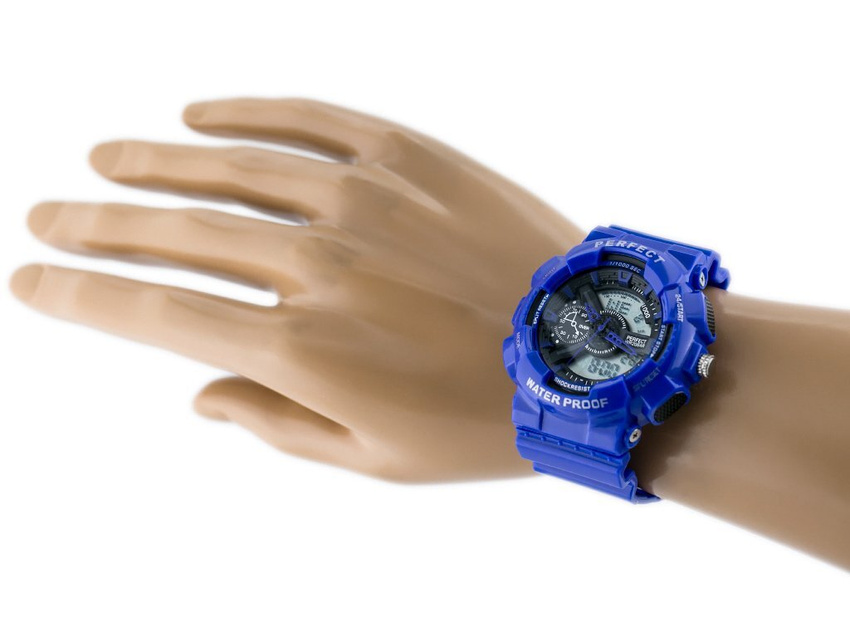 MEN'S PERFECT SHOCK WATCH (zp219e) - blue