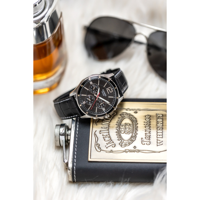 CASIO MEN'S WATCH MTP-1374L-1AV (zd064b) + BOX