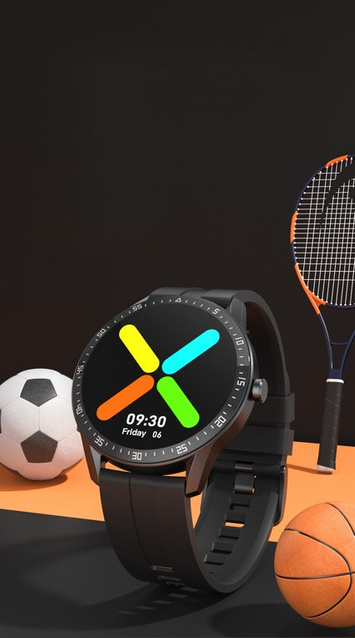 SMARTWATCH MĘSKI G. Rossi SW018-4 black/red (sg012d) WŁASNE TARCZE