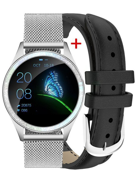 SMARTWATCH G. Rossi G.RSWBF2-3C1-2 silver/black + dodatkowy PASEK (sg002b)