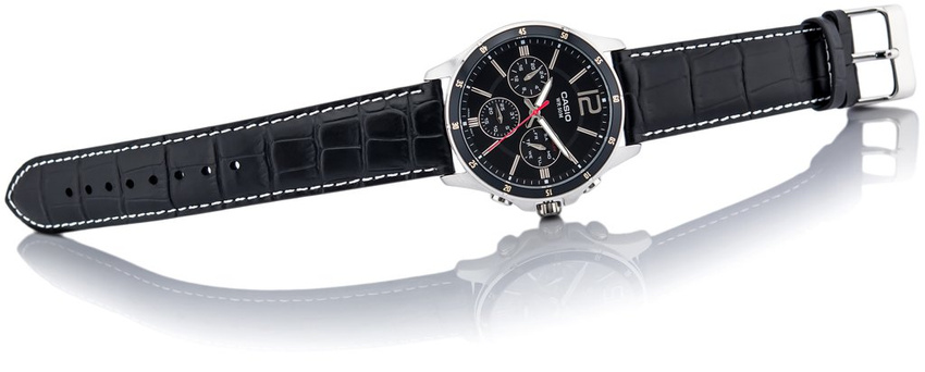 CASIO MEN'S WATCH MTP-1374L-1AV (zd064b) + BOX