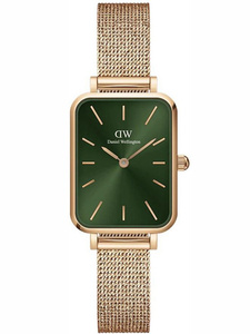 ZEGAREK DAMSKI DANIEL WELLINGTON Quadro Pressed Melrose Emerald 20mm DW00100445+ BOX (zw505n)