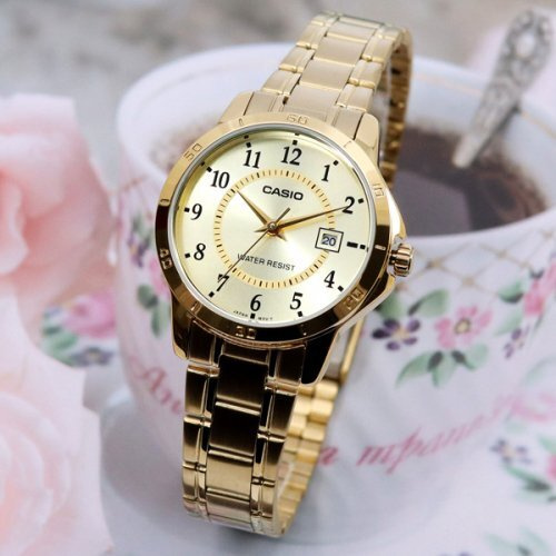 CASIO LTP-V004G-9B WOMEN'S WATCH (zd568c) + BOX