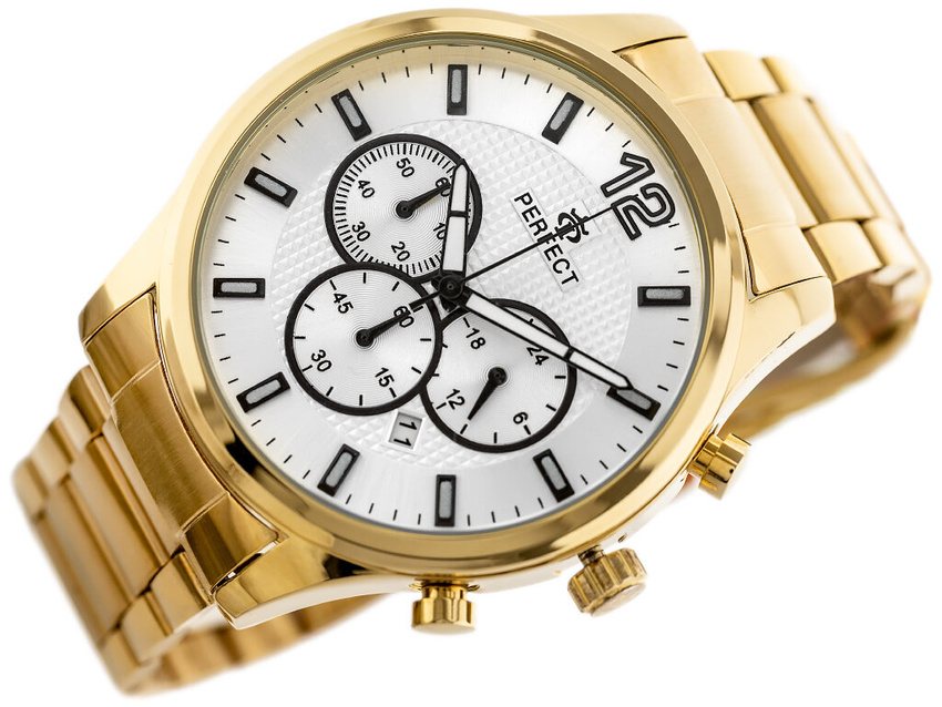 PERFECT CH01M MEN'S WATCH - CHRONOGRAPH (zp355c) + BOX