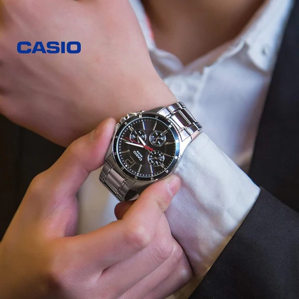 ZEGAREK MĘSKI CASIO MTP-1374D-1AV (zd063b) + BOX