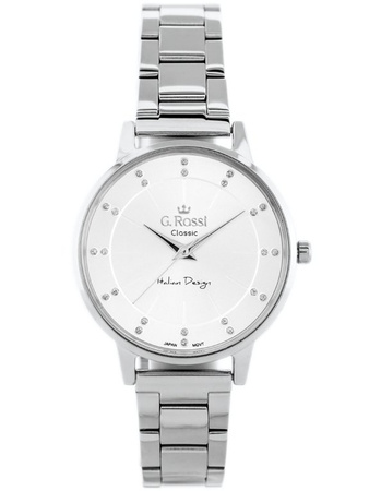 ZEGAREK G. ROSSI - C11715B-3C1 (zg777a) silver + BOX