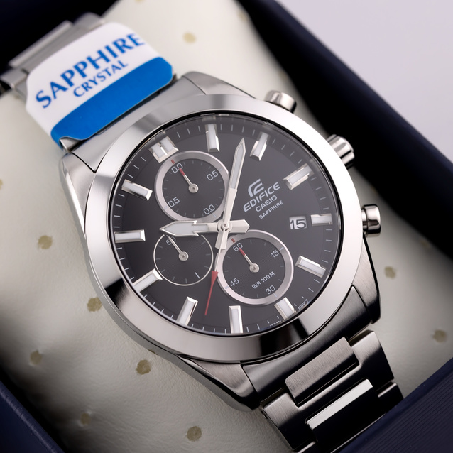 Casio EDIFICE Chronograph Men's Watch EFB-710D-1A + BOX