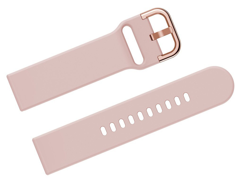 U01 smartwatch rubber strap - pink/rosegold - 18mm