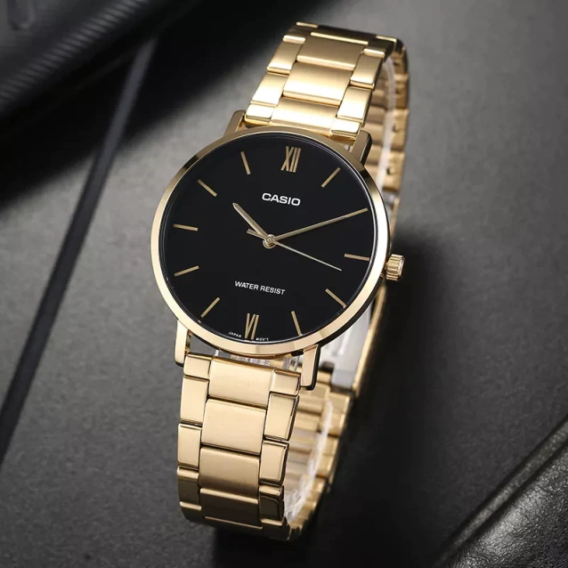 Casio Men's Watch MTP-VT01G-1B + BOX