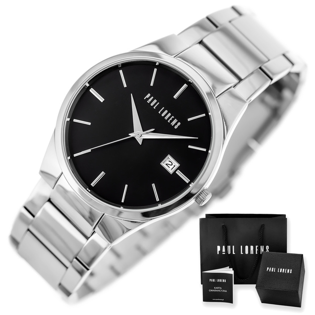 PAUL LORENS MALE WATCH -PL20015B-1C1 (zg381c) + BOX