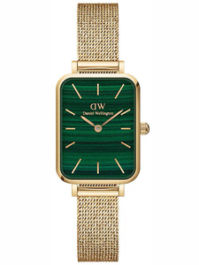 ZEGAREK DAMSKI DANIEL WELLINGTON Quadro Pressed Evergold Emerald 20mm DW00100561+ BOX (zw505m) 