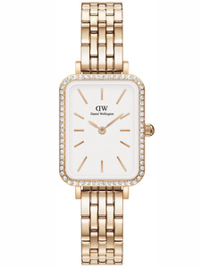 ZEGAREK DAMSKI DANIEL WELLINGTON Quadro Rose Gold DW00100672 + BOX (zw519h)