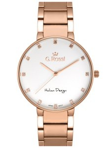 ZEGAREK G. ROSSI - 11155B2-3D3 (zg784e) r.gold + BOX