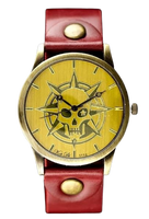 ZEGAREK DAMSKI TAYMA - RETRO PUNK 32 -czerwony (zx594b)