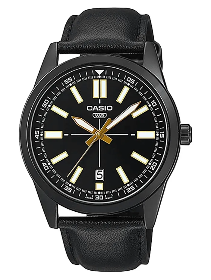 ZEGAREK MĘSKI CASIO MTP-VD02BL-1E  + BOX