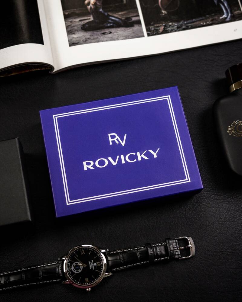 Elegancki, skórzany portfel męski - Rovicky