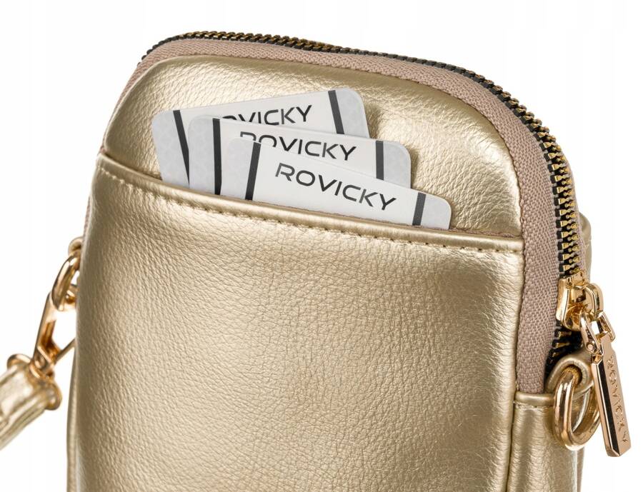 Mini torebka damska z dodatkową portmonetką ze skóry ekologicznej -  Rovicky