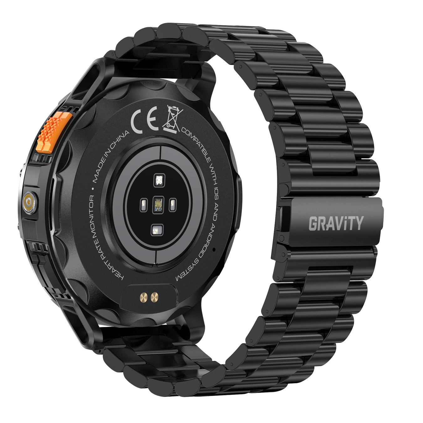 SMARTWATCH MĘSKI GRAVITY GT22-1 - AMOLED, DODATKOWY PASEK (sg030a)