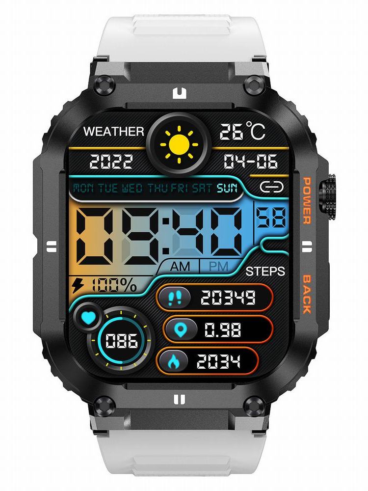 SMARTWATCH MĘSKI GRAVITY GT6-8 - WYKONYWANIE POŁĄCZEŃ, MONITOR SNU (sg020h)