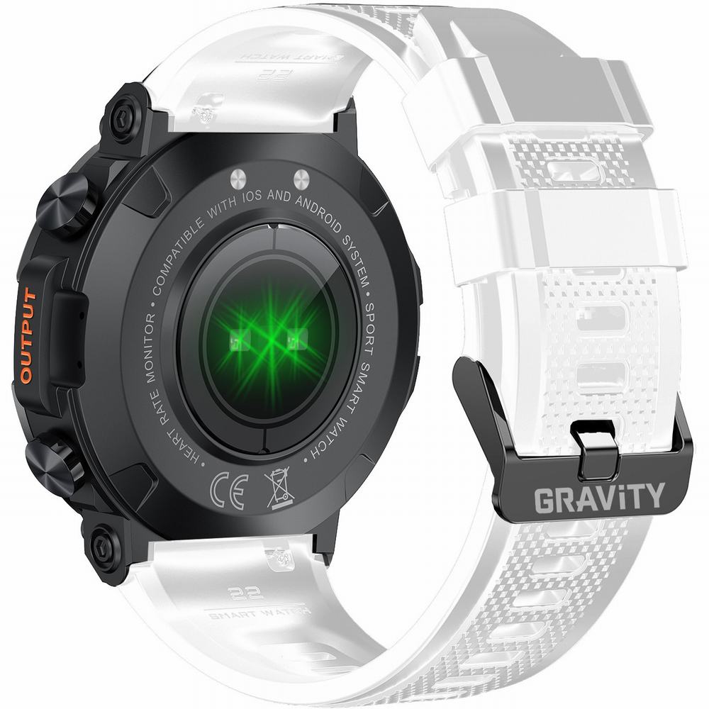 SMARTWATCH MĘSKI GRAVITY GT7-6 PRO - WYKONYWANIE POŁĄCZEŃ, PULSOKSYMETR (sg018f)