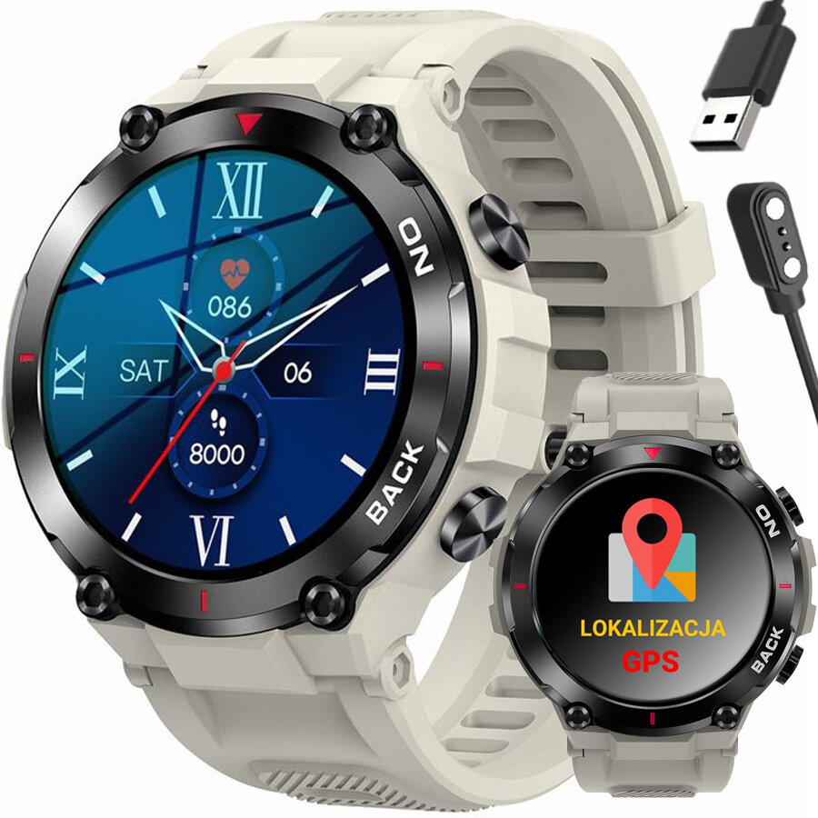 SMARTWATCH MĘSKI GRAVITY GT8-4 - z GPS (sg017d)