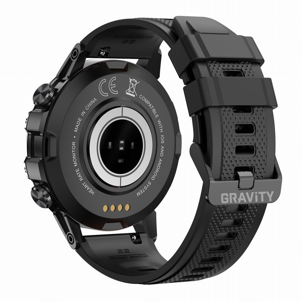 SMARTWATCH MĘSKI GRAVITY GT9-1 - WYKONYWANIE POŁĄCZEŃ, CIŚNIENIOMIERZ (sg021a)