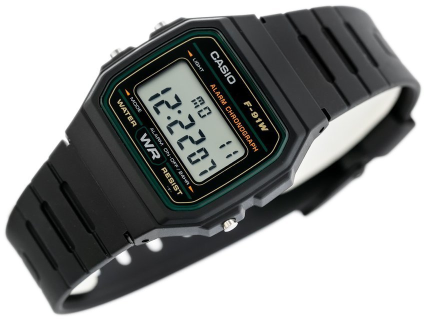 ZEGAREK MĘSKI CASIO F-91W-3DG (zd102c)  + BOX