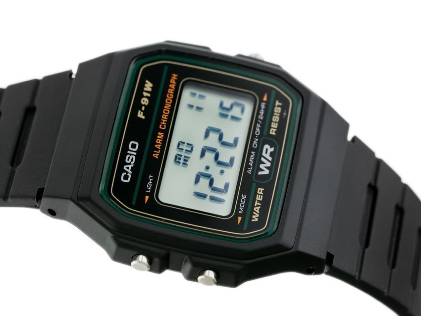 ZEGAREK MĘSKI CASIO F-91W-3DG (zd102c)  + BOX