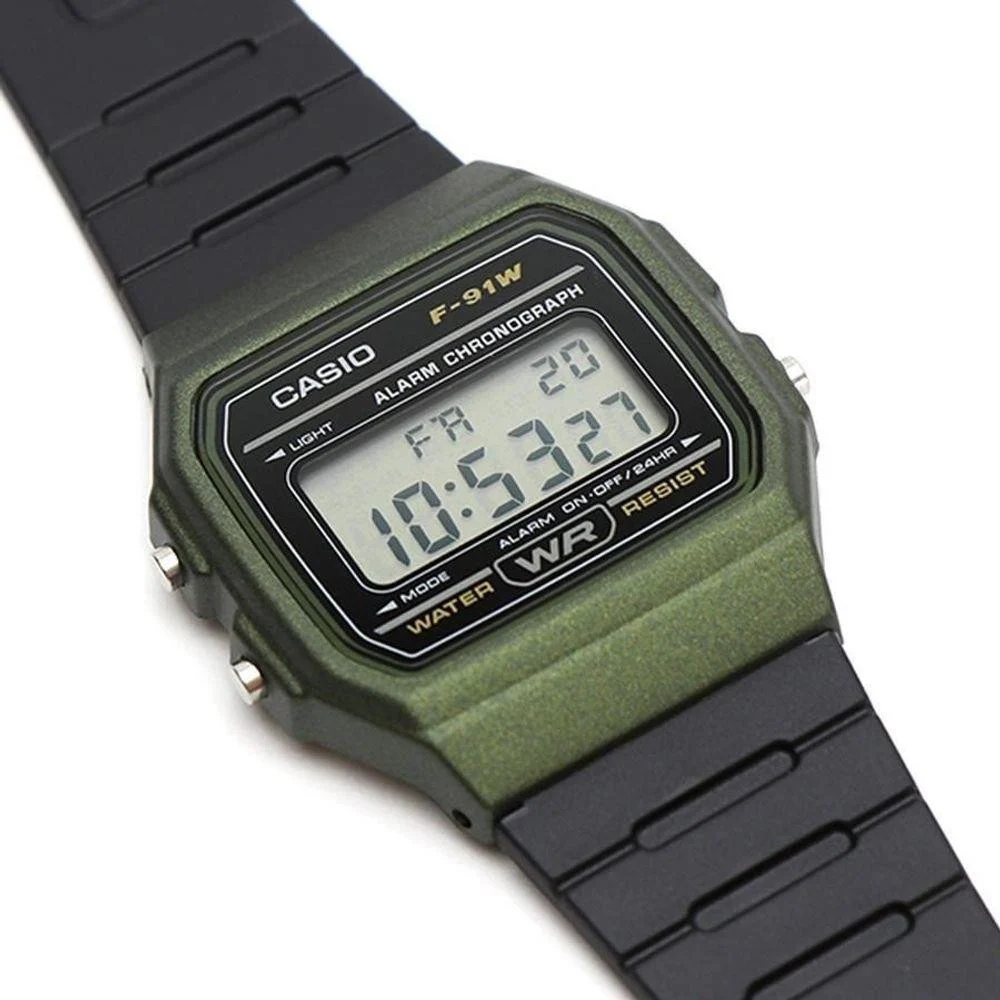 ZEGAREK MĘSKI CASIO F-91WM-3AER (zd102f) + BOX