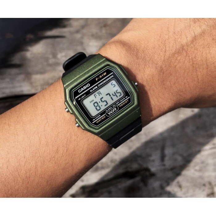 ZEGAREK MĘSKI CASIO F-91WM-3AER (zd102f) + BOX