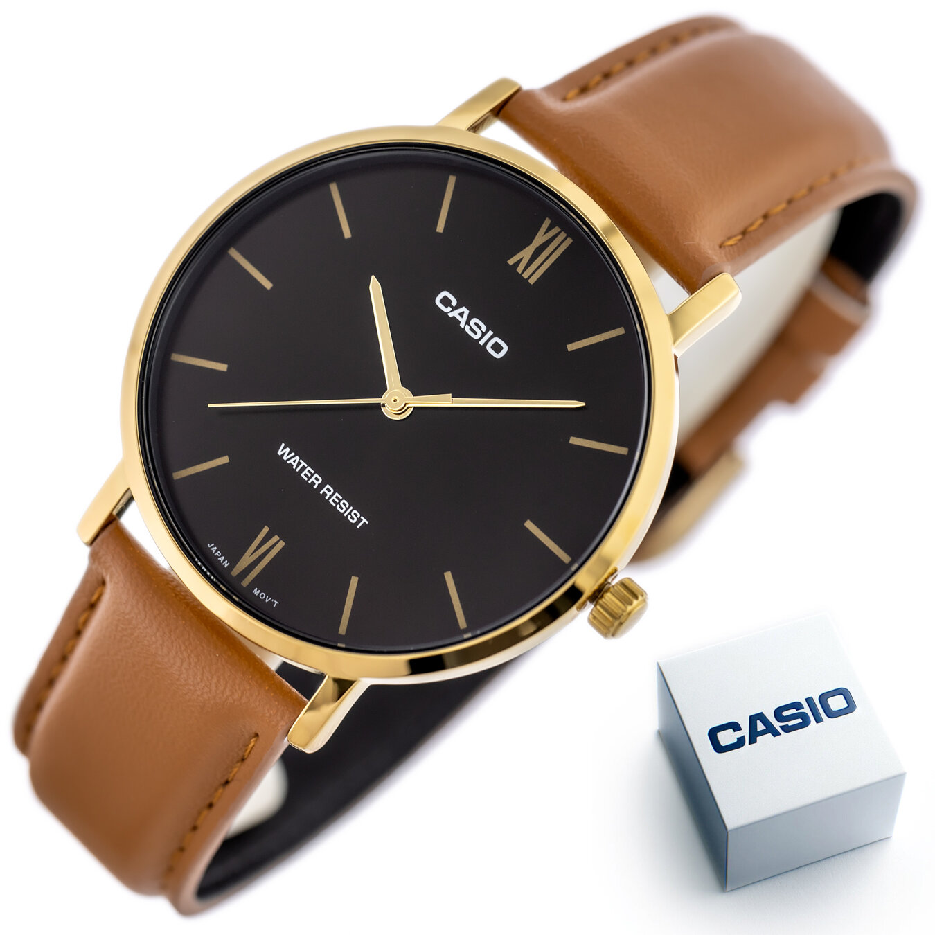 ZEGAREK MĘSKI CASIO MTP-VT01GL-5B + BOX (zd165j) 