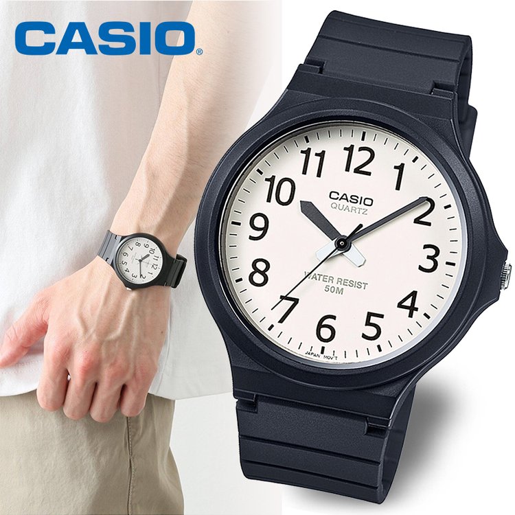 ZEGAREK MĘSKI CASIO MW-240-7B (zd166g) - KLASYKA + BOX