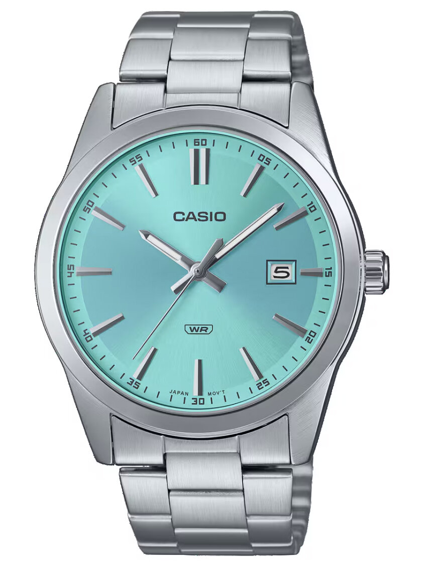 ZEGAREK MĘSKI CASIO TIFFANY BLUE MTP-VD03D-2A3 + BOX