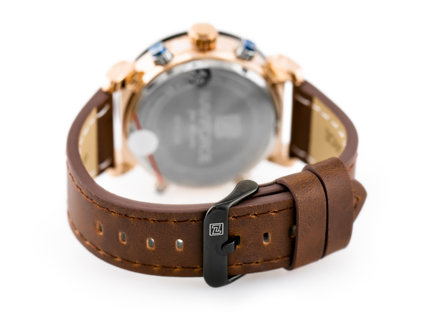 ZEGAREK MĘSKI NAVIFORCE - NF9132 (zn073d) - brown/rose + box