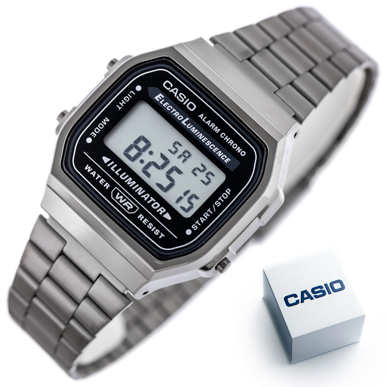 ZEGAREK UNISEX CASIO A168WGG-1A (zd088e) - KLASYKA + BOX