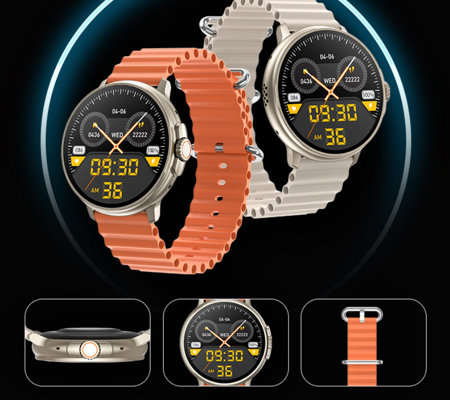 SMARTWATCH UNISEX Rubicon RNCF15 - BLUETOOTH CALL, ŁADOWANIE BEZPRZEWODOWE (sr057c)