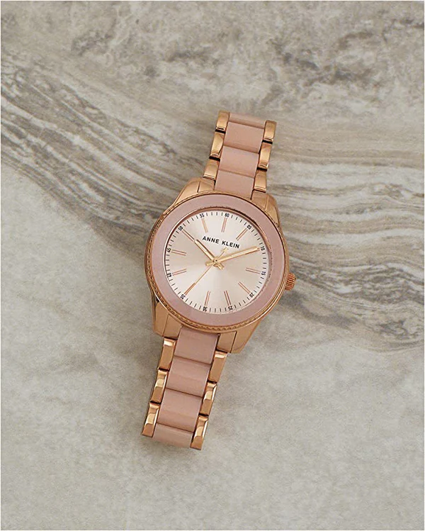 ZEGAREK DAMSKI Anne Klein Pink-Tone AK-3214LPRG + BOX