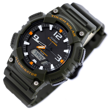 ZEGAREK MĘSKI CASIO AQ-S810W-3AV (zd044k) - SOLAR POWERED + BOX