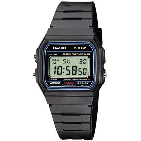 ZEGAREK MĘSKI CASIO F-91W-1YER (zd086a) - KLASYKA + BOX